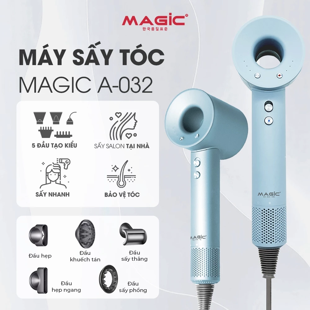 Máy Sấy Tóc 2 Chiều Magic A-032 linh hoạt chế độ nóng và lạnh